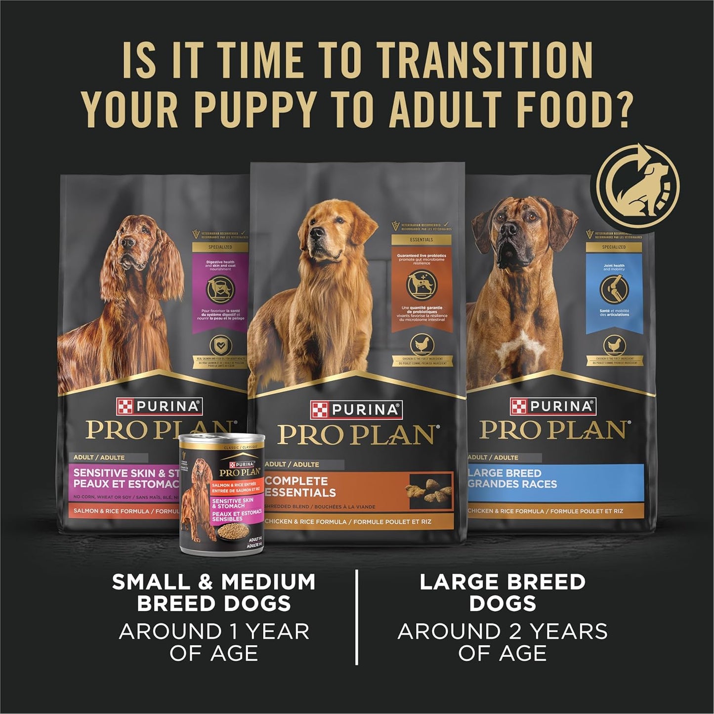 Purina Pro Plan Wet Puppy Food Pate, Wet Food Classic Chicken and Rice Entrée - (Pack of 12) 13 Oz. Cans
