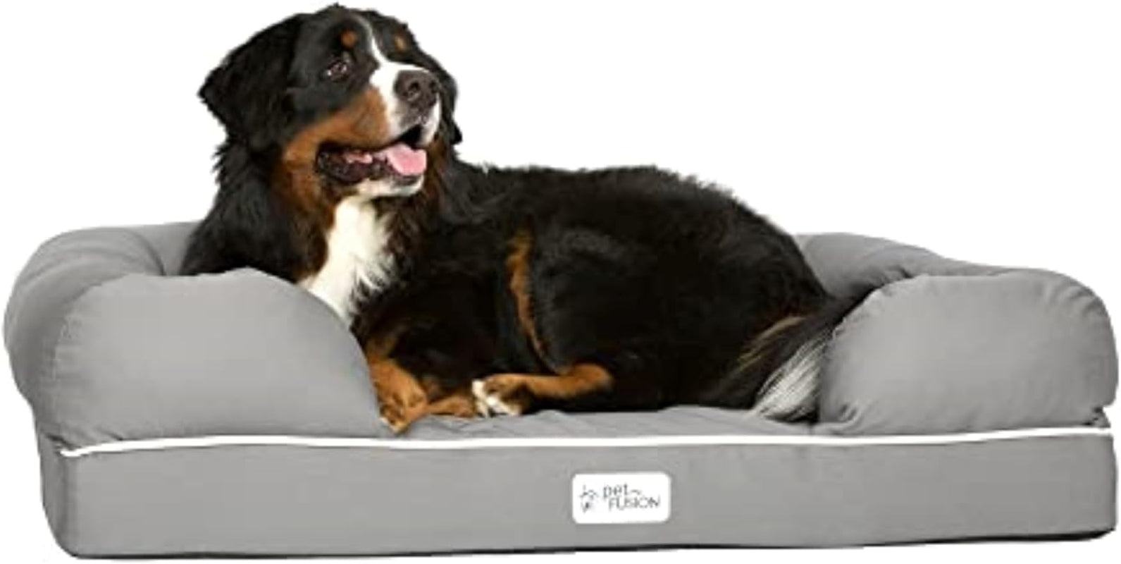 Petfusion Ultimate Dog Bed, Orthopedic Memory Foam, Multiple Sizes and Colors, Medium Firmness Pillow, Waterproof Liner, YKK Zippers, Breathable 35% Cotton Cover